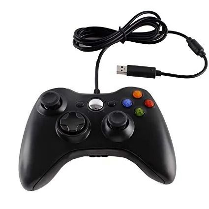 Xbox 360 Controller for Windows & Xbox 360 Console Wired USB Joystick Support PC Laptop | Microsoft Xbox 360 Wired Gaming Controller for Xbox 360 & PC