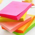 Multicolor Sticky Notes, Bright Colours Self-Stick Memo Pad Paper 3X3 inch Square - Pack of 1 / 100 Sheets. 