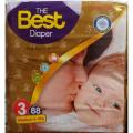 BEST BABY DIAPER SIZE 3-NO MEDIUM 6-11KG (88-PCS PACK). 