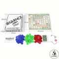 Sequence Strategy Board Game Imported Best Quality New Special Edition Sequence for Kids Hard Thick Laminated Board 15 x 20 Inches With Plastic Cards and Multicolor Chips For Adult Kids. 