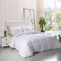 Utopia - Comforter King Queen Twin White All Season Plush Siliconized Fiberfill Duvet Insert Box Stitched. 