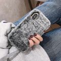 Plush Funny Soft Phone Case For Apple Funda iPhone 11 6 7 8 Plus X XS XR 12 13 14 Pro Max SE 2020 5S Winter Warm Hand Back Cover. 