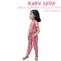 Jump Suit for kids Girls-Summer Cotton Jump Suit Romper Bodysuit for Kids Girls- Size 2 To 10 Years. 