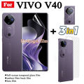 Vivo V40 Full Transparent Hydrogel Soft Film Screen Protector For Vivo V40 Pro V30E V30 Pro V29 Pro Front Flim + Back Flim + Camera Lens Flim. 