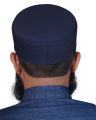 Men's Namaz Cap Muslim Topi Prayer Kufi Hat Suiting Fabric Premium Koofi Islamic Headwear Sun Protection Polyester Stylish Toopi  High Quality Casual Gift Eid Ramadan Hajj Umrah Black Formal Wear. 