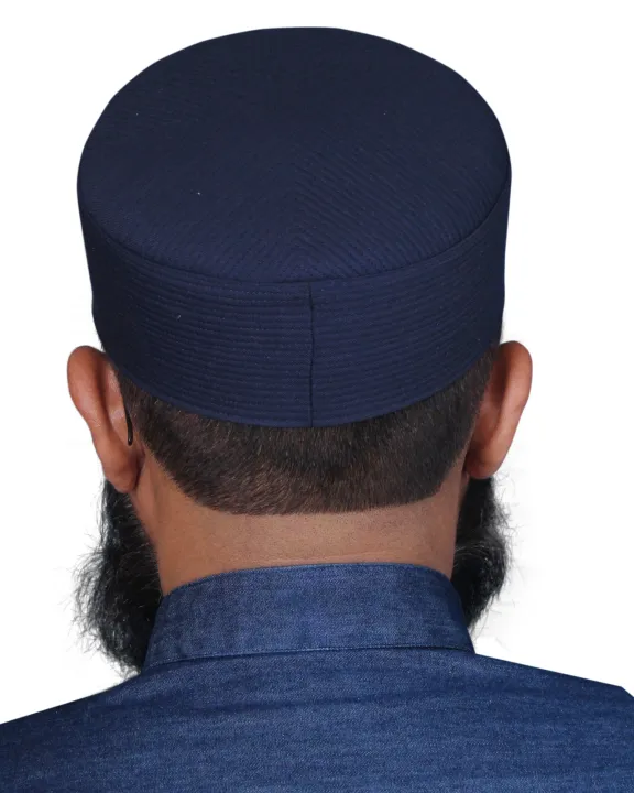 Men's%20Namaz%20Cap%20Muslim%20Topi%20Prayer%20Kufi%20Hat%20Suiting%20Fabric%20Premium%20Koofi%20Islamic%20Headwear%20Sun%20Protection%20Polyester%20Stylish%20Toopi%20%20High%20Quality%20Casual%20Gift%20Eid%20Ramadan%20Hajj%20Umrah%20Black%20Formal%20Wear%20-%20Image%204