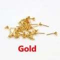 5 pairs 5mm silver Pin Findings Stud Earring Basic Pins Stoppers Connector For DIY Jewelry Making Accessories Supplies. 