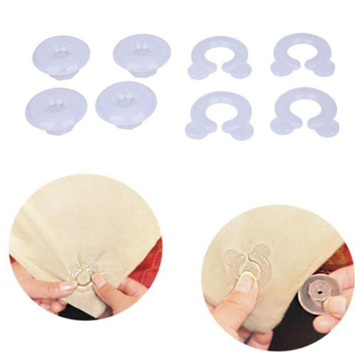 4Pcs Bed Duvet Cover Clamp Sheet Holder Clip Quilt Comforter Fastener Gripper