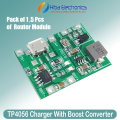 1/5 pcs J5019 Micro USB TP4056 with Booster Router Module 18650 Lithium Li-ion Battery Charger Module Boost 3.7V to 5V 9V 12V Adjustable DC-DC Step Up Boost Module. 