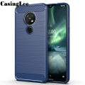 Casinglee For Nokia 6.2 Case Carbon fiber drawing Soft TPU Silicone Back Cover for Nokia 6.2 Phone case. 