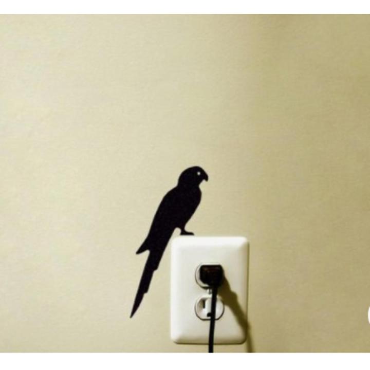 Modern Parrot Wall switch decor