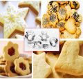 Cookie Cutters Shapes Set, 12pcs Different Frames Fondant Cutter Molds for Cakes, Biscuits and Sandwiche, Professional Stainless Steel Baking Dough Tools And Donut Cutter Ring Molds. 