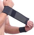 Sports Wristband Weightlifting Wrist Wraps for Men Personal Use, Exercise Wraps Training Hand Band Powerlifting Straps Workout Fitness Wrist Braces (Black), Cotton Elastic Wrist Bandage. 