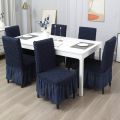 The Royal Bedding Chair cover Frilled Dining Chair Cover Protect Expensive Furniture best for home décor Pack Of 4 and 6. 