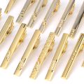 New Tie Clips Men's Metal Necktie Bar Crystal Dress Shirts Tie Pin For Wedding Ceremony Metal Gold Tie Clip Man Accessories. 