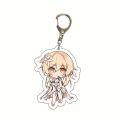 Genshin Impact Keychain Anime Bag Pandant Keyring Key Chain Xiao Ningguang Zhongli Hu Tao Acrylic character celebrate. 