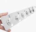 Self Adhesive Wall Mounted Strip Hook, Bathroom Towel Rail Kitchen Hanger Hooks. 
