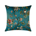 NYT Linen Flower Bird Tree Throw Pillow Case Cushion Cover Home Sofa Cafe Car Decor. 