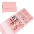 Professional 16pcs Manicure Set Stainless Steel Nail Clipper Set Nail Scissors Tweezer Foot Hand Care Tools Grooming Kit with PT Leather Casing. 