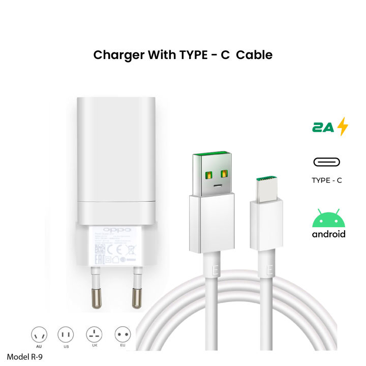 Phone%20Charger%20Suitable%20for%20OPPO,%20VOOC%20Flash%20Charger%205V2A%20Charging%20Head%20Data%20Cable%20AK779%20Fast%20Charging%20-%20Image%204