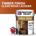 Nippon Paint Timber Finish Clear Wood Lacquer Gallon. 