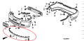 SPOILER FRONT BUMPER HONDA CITY 2006-2008. 