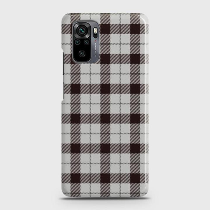 Xiaomi Redmi Note 10 Pro Cover - SkinLee HQ Hard Case - Check Pattern White - SKINLEE-297-1-882-663