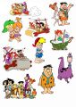 The Flintstones Stickers for Laptop 10 Pcs Car Bike Phone Stickers. 
