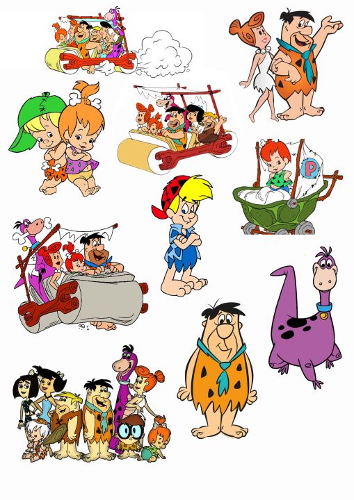 The Flintstones Stickers for Laptop 10 Pcs Car Bike Phone Stickers