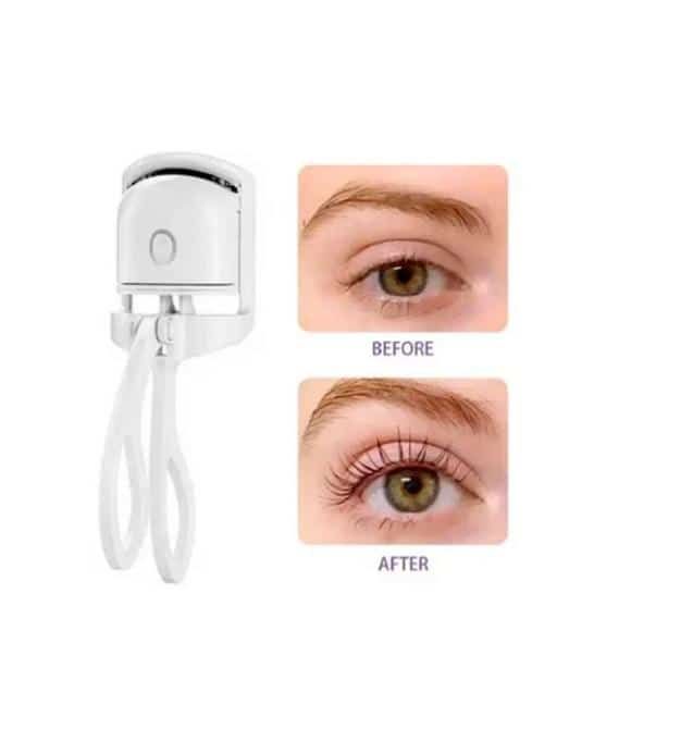 Eyelash Curler, Mini Rechargeable Heated Eyelash Curler Ergonomic Multiple Temperature Control Safe for Home for Women