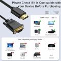 SpeedX HDMI TO VGA Cable 1080p 1.8 Meter Round HDMI to VGA Converter Cable. 