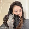 Granny Gray Widen Twist Braid Hairdbands Cover White Hair Up Invisible Seamless color Wig Headband Hairs Accessories For Women. 