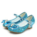 Girls Princess Shoes Frozen Princess Elsa Role-play Shoes Kids Sequin Performance Leather Shoes Dance Shoes. 
