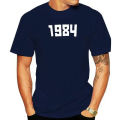 Men T-shirt New Hot Gosha Rubchinskiy 1984 Logo T Shirt. Black Logo Print White. 