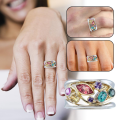 Women Magnetic Therapy Ring Torina Crystal Quartz Ionix Ring Ionix Therapy Quartz Crystal Ring for Weight Loss Lymph Drainage. 