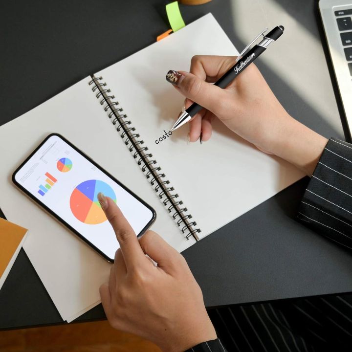 Customized%20Black%20Stylus%20Pen%20with%20Blue%20Ink%20%E2%80%93%202-in-1%20Touchscreen%20&%20Writing%20Pen%20-%20Image%202