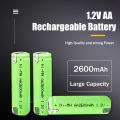 1-2pcs 1.2V 2600mah AA Ni-Mh Rechargeable Battery With Welding Tabs For Philips Electric Shaver Razor Toothbrush 2A Batteries. 