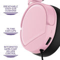 STEALTH PANTHER Over Ear Gaming Headset with Flexible Mic - Blush. 