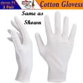 Elegant Cotton Full Finger Hand Gloves For Sun Protection 3 Pairs. 