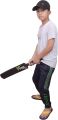 Kids Zone Heavy Grade Strong Plastic Cricket Bat with Wicket Set & 1 Tennis Ball for Kids (Size 3, Age 6-10 Year Old Kids), Strong Plastic. 