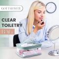 Discover the Elegance of Crystal Clear Beauty: Premium Double-Layer Transparent Cosmetic Bags for Organized Bliss! designed makeup bags combine practicality, style, and durability. Crafted from premium. 
