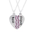 Couple Necklace 2 Piece Set Best Bff Pendant Good Friend Chokers Necklaces Chain Male And Femalm Jewelry. 