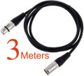 1 Meter  Patch Cord XLR Male to XLR Female Speaker Cable Balanced Microphone Cables for Recording, Stage, DJ, Pro, Studio Cable. 