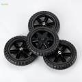 2x Flat Tire Cart Accessories Hole Shaft 0.8cm Wheelbarrow Tire. 