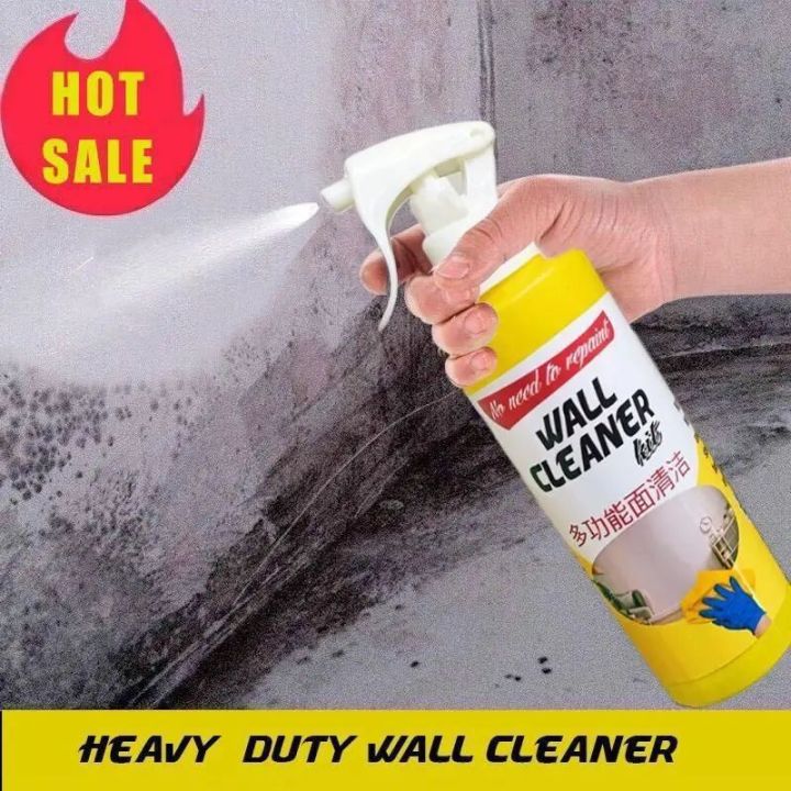 Wall Cleaner Spray Instant Heavy Duty Stain/Glue/Glitchy Paints/Dark Pencils Removal Spray {No Need To Repaint Your Wall