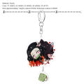 Keyring Japanese Anime Design Decorative Acrylic Demon Slayer Key Chain for Key. 