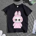 Barbie Pink/black  T-Shirt & Trouser Nightwear Set for Women & Girls | Soft Cotton Jersey Summer Sleepwear (S-XL & 7-14 Years). 