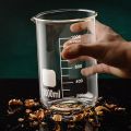 Glass Beaker Set - 100ml, 250ml, 500ml, 1000ml - Borosilicate, Heat Resistant, Graduated Measuring Cups for Lab, Chemistry, Baking, Perfume, Candle Making & DIY Experiments. 