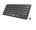 Arteck 2.4G Wireless Keyboard Ultra Slim and Compact Wireless Keyboard with Media Hotkeys for Computer/Desktop/PC/Laptop/Surface/Smart TV and Windows 10/8/ 7 Built-in Rechargeable Battery. 