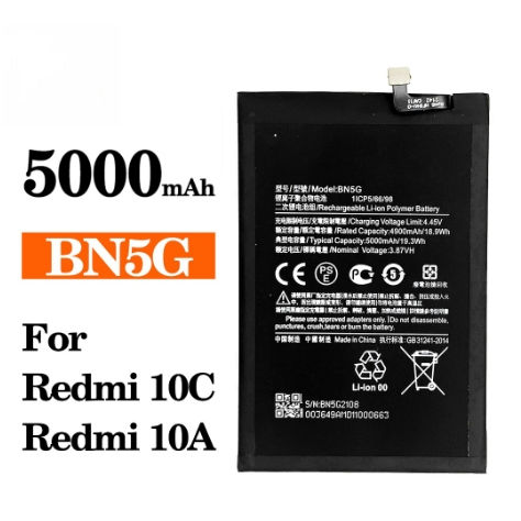Redmi 10A / Redmi 10C Battery Replacement BN5G Battery with 5000mAh_Black